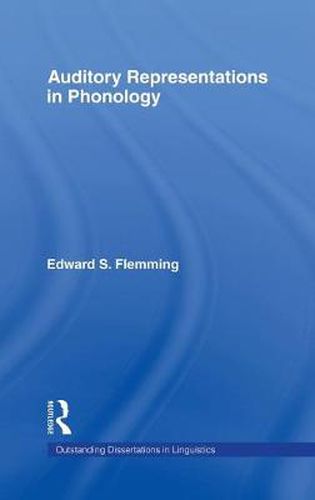 Cover image for Auditory Representations in Phonology