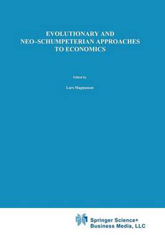 Cover image for Evolutionary and Neo-Schumpeterian Approaches to Economics