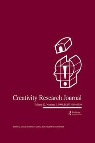 Cover image for Longitudinal Studies of Creativity: A Special Issue of creativity Research Journal