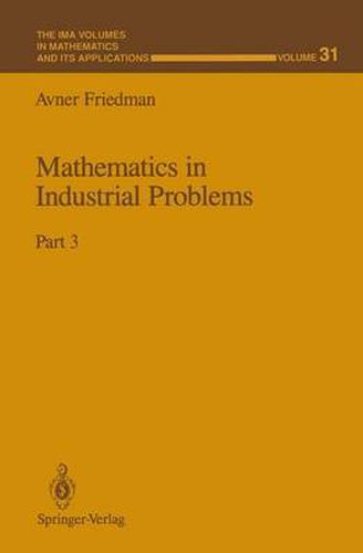 Cover image for Mathematics in Industrial Problems: Part 3