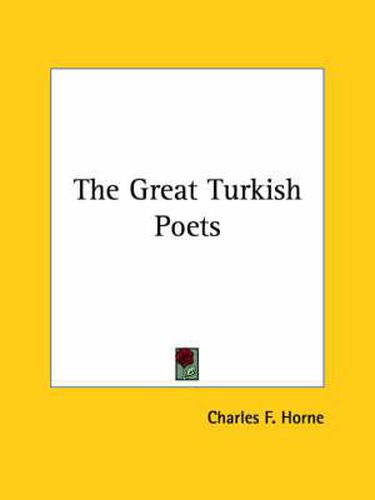 Cover image for The Great Turkish Poets