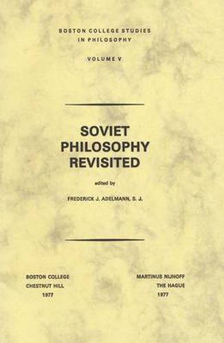 Cover image for Soviet Philosophy Revisited