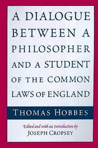 Cover image for A Dialogue Between a Philosopher and a Student of the Common Laws of England