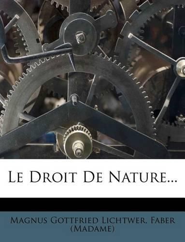 Cover image for Le Droit de Nature...