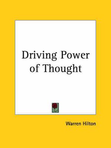 Cover image for Driving Power of Thought (1920)