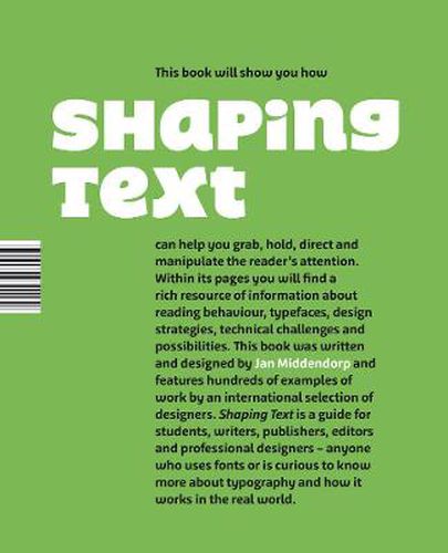 Cover image for Shaping Text: Type, Typography and the Reader