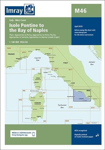Cover image for Imray Chart M46: Isole Pontine to the Bay of Naples
