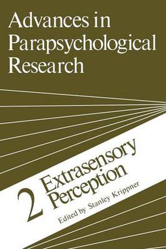 Cover image for Advances in Parapsychological Research: 2 Extrasensory Perception