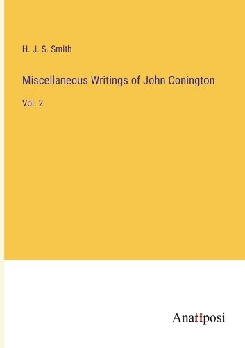 Cover image for Miscellaneous Writings of John Conington