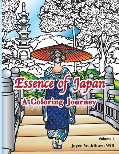 Cover image for Essence of Japan: A Coloring Journey