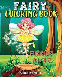 Cover image for Fairy Coloring Book for Kids Age 4-8