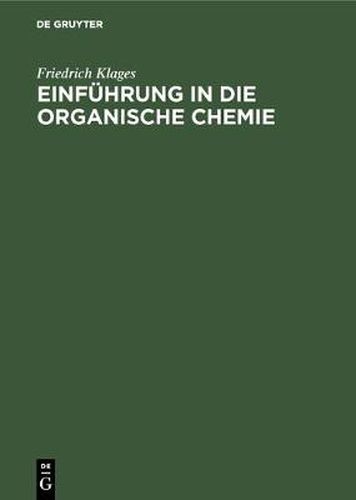 Cover image for Einfuhrung in die organische Chemie