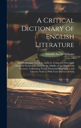 Cover image for A Critical Dictionary of English Literature