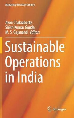 Cover image for Sustainable Operations in India