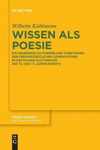 Cover image for Wissen als Poesie