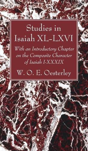 Cover image for Studies in Isaiah XL-LXVI