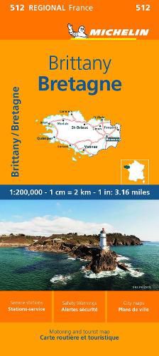 Cover image for Michelin Regional Maps: France: Brittany Map 512