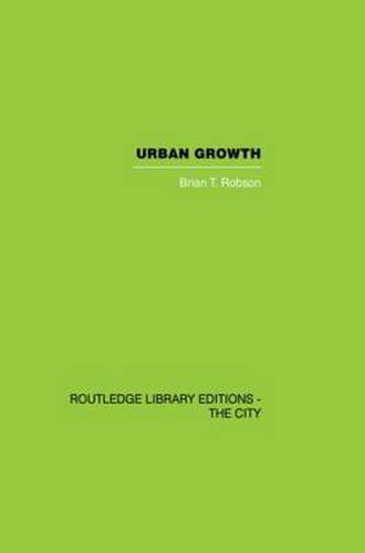 Cover image for Urban Growth: An Approach