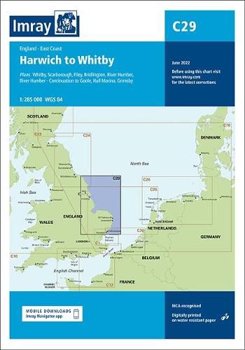 Cover image for Imray Chart C29: Harwich to Whitby