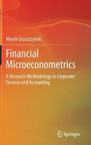 Cover image for Financial Microeconometrics: A Research Methodology in Corporate Finance and Accounting