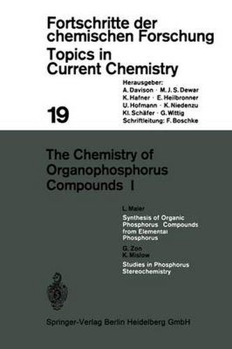 Cover image for The Chemistry of Organophosphorus Compounds I