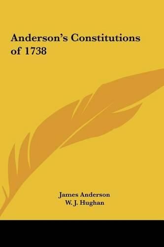 Anderson's Constitutions of 1738