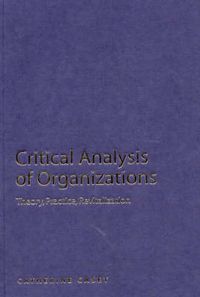 Cover image for Critical Analysis of Organizations: Theory, Practice, Revitalization