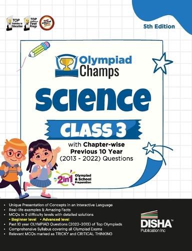 Cover image for Olympiad Champs Science Class 3 with Chapter-Wise Previous 10 Year (2013 - 2022) Questions Complete Prep Guide with Theory, Pyqs, Past & Practice Exercise