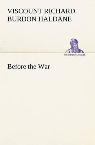 Cover image for Before the War