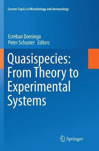 Cover image for Quasispecies: From Theory to Experimental Systems