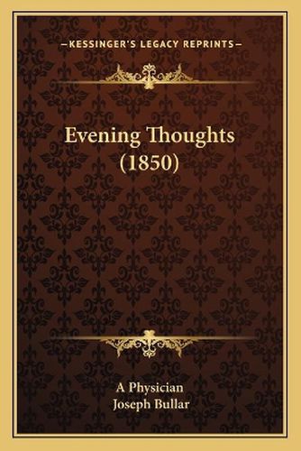 Cover image for Evening Thoughts (1850)