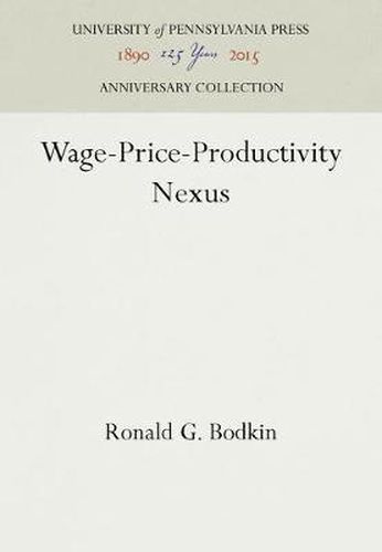 Cover image for Wage-Price-Productivity Nexus