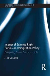 Cover image for Impact of Extreme Right Parties on Immigration Policy: Comparing Britain, France and Italy