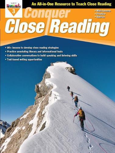 Cover image for Conquer Close Reading Grade 3 Teacher Resource