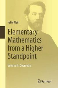 Cover image for Elementary Mathematics from a Higher Standpoint: Geometry