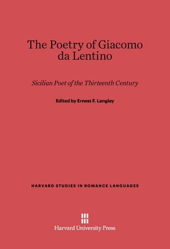 The Poetry of Giacomo da Lentino