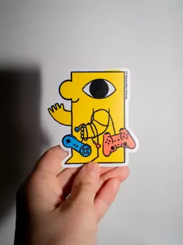 Cover image for Gamer Guy Samantha Curcio Sticker