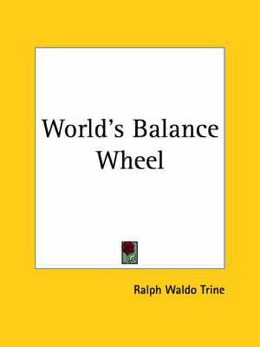 Cover image for World's Balance Wheel (1920)