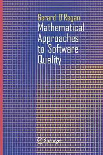 Cover image for Mathematical Approaches to Software Quality