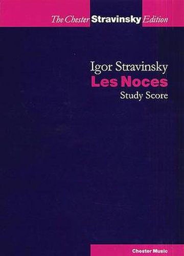 Cover image for Les Noces (Study Score)