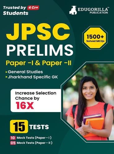 Cover image for JPSC Prelims Exam (Paper I & II) Exam 2023 (English Edition) - 15 Full Length Mock Tests (1000 Solved Questions) with Free Access to Online Tests