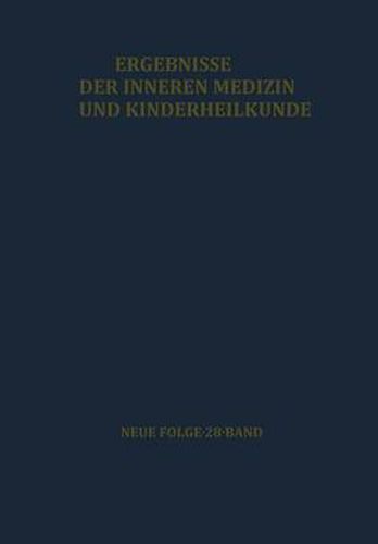 Ergebnisse der Inneren Medizin und Kinderheilkunde