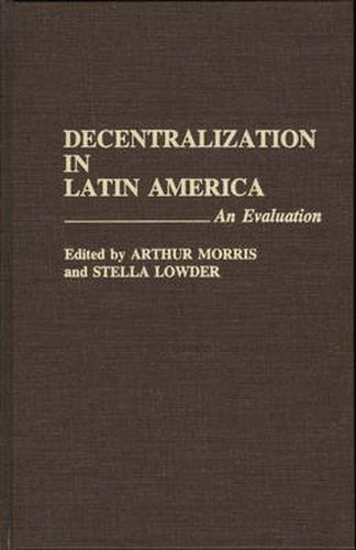 Cover image for Decentralization in Latin America: An Evaluation