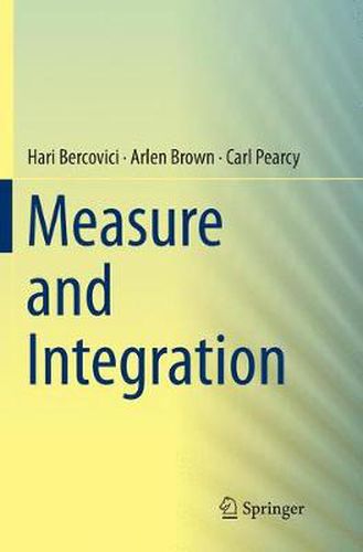 Cover image for Measure and Integration