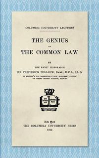 Cover image for The Genius of the Common Law (1912)