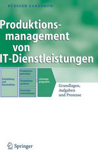 Cover image for Produktionsmanagement von IT-Dienstleistungen: Grundlagen, Aufgaben und Prozesse