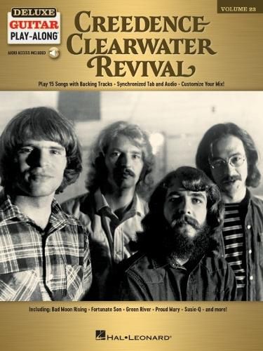 Cover image for Creedence Clearwater Revival: Deluxe Guitar Play-Along Vol. 23. Book with Interactive Online Audio Interface