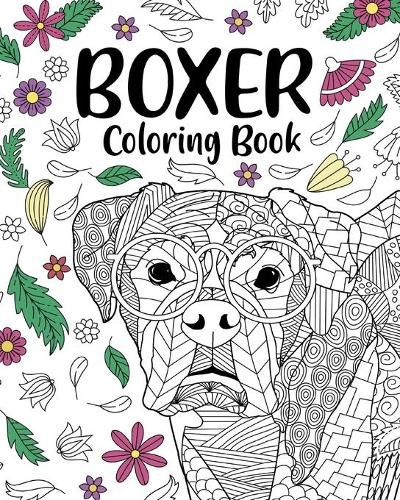 Cover image for Boxer Dog Coloring Book