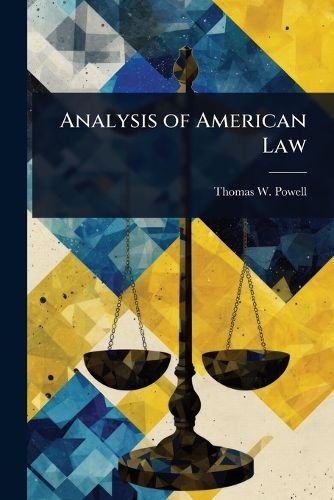 Cover image for Analysis of American Law