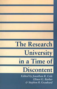 Cover image for The Research University in a Time of Discontent